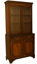 reproduction library glazed bookcases