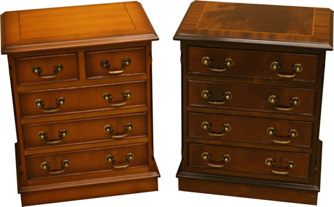 reproduction mini bedside chest of drawers