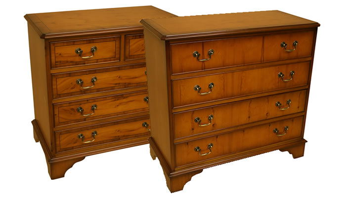 reproduction flat front chest of drawers