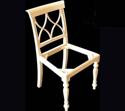 Hour Glass Single Dining Chair Frame
