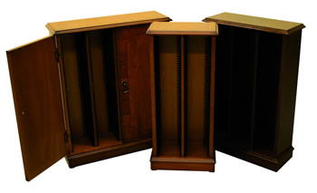 reproduction cd and dvd storage yew and mahogany
