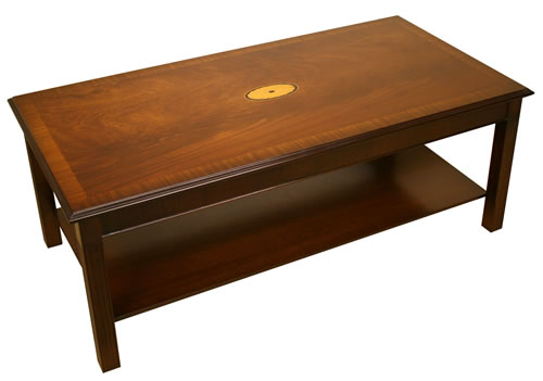 reproduction bespoke coffee table in mahogany
